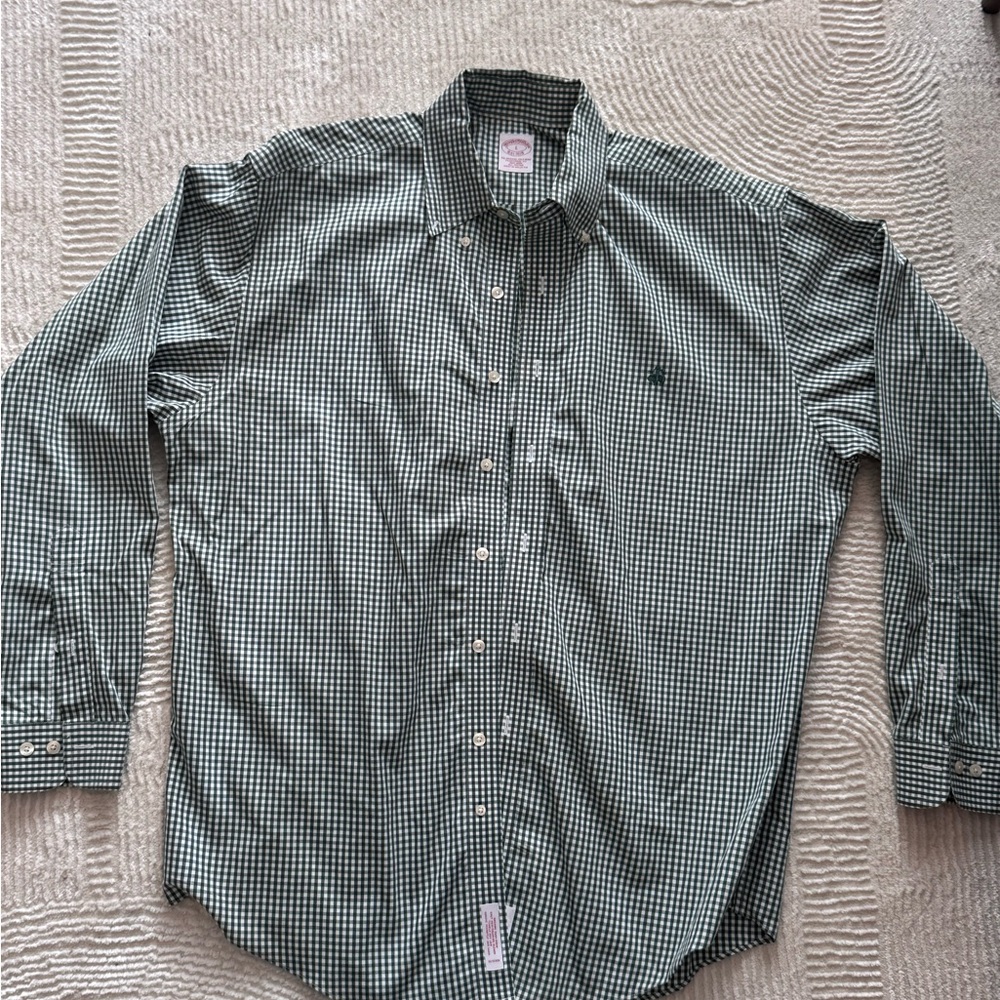 Brooks Brothers Green Casual Button Down Shirt